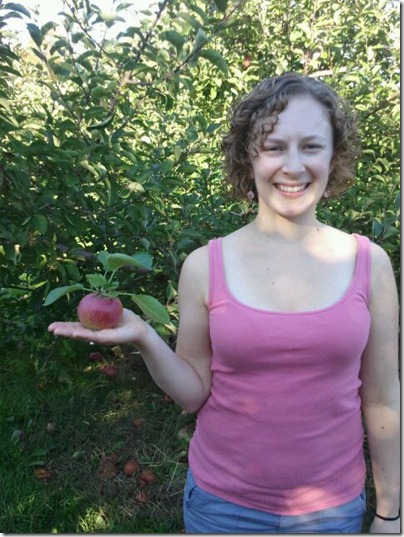 pic of me with an apple