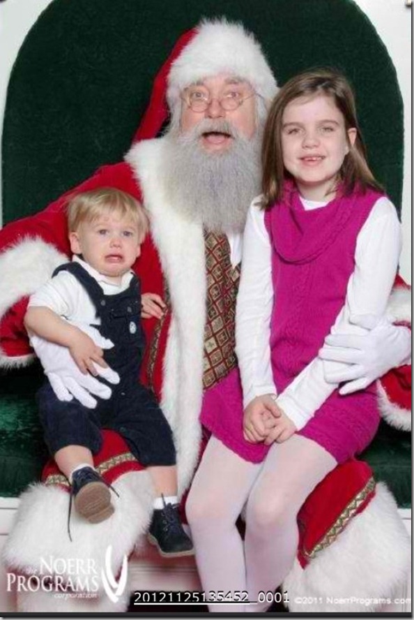 Ashlyn and Weston with santa