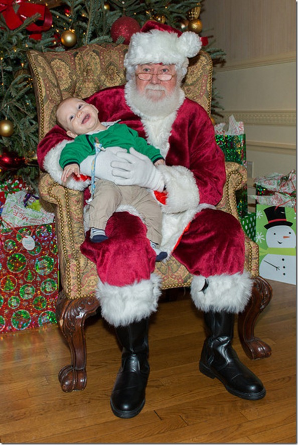 Liam with Santa