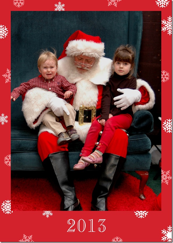 Addie Theo Santa 2013