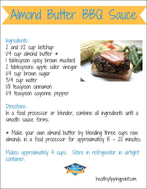 almond butter BBQ sauce