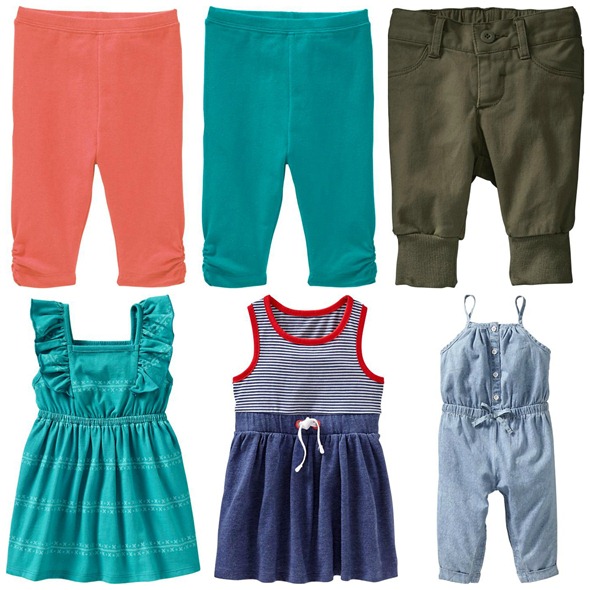 baby girl picks - bottoms and dresses - from old navy