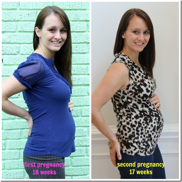 first pregnancy v second pregnancy