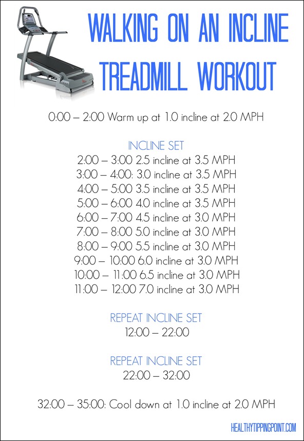 walking treadmill workout