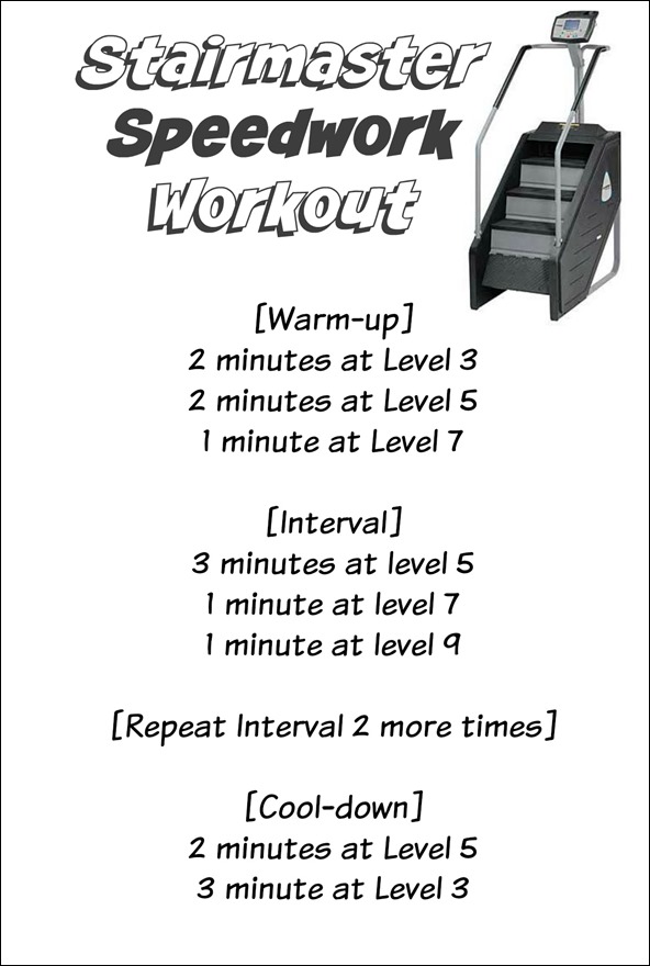 stairmaster speedwork