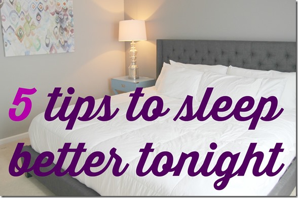 5 tips better sleep