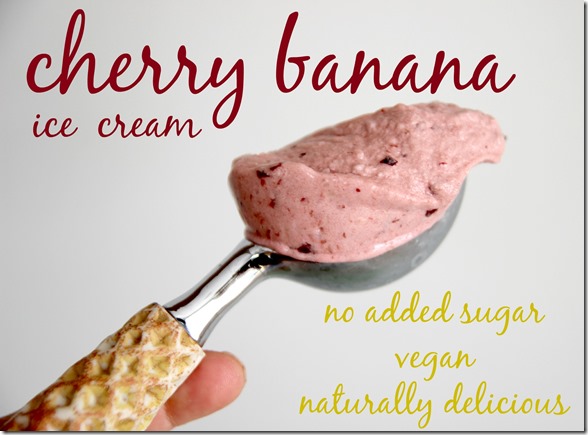 cherry banana soft serve