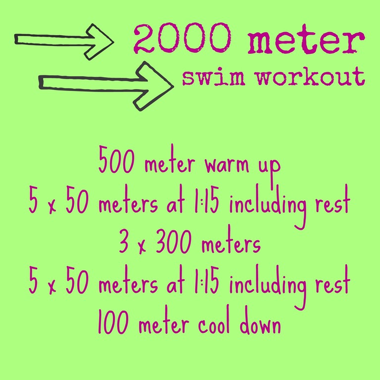 30 Minute 2000 Meter Swim Workout for Weight Loss